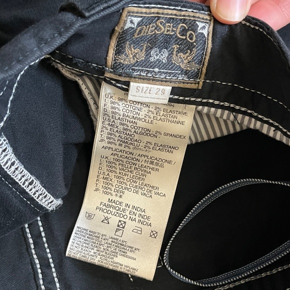 Diesel Thavar-A Stretch Slim Skinny Pants - Men's Size 29*31 - Black - Picture 6 of 13